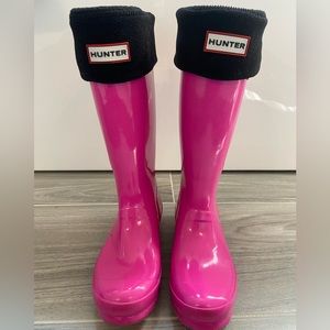 Hunter Rain Boot Black Socks